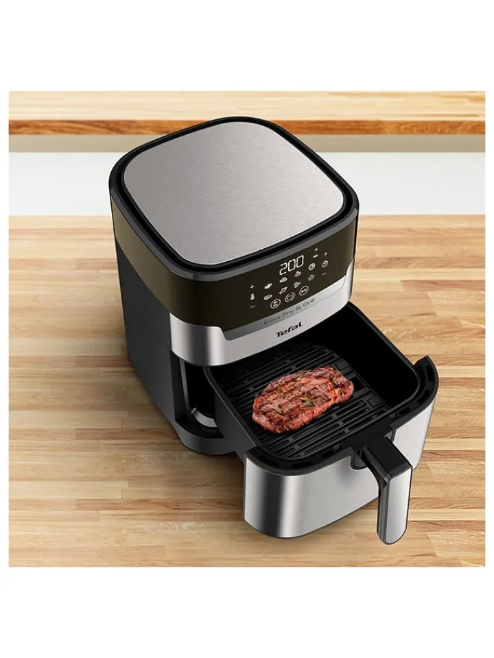 Tefal Küchenelektronik<Edelstahl-Heißluftfritteuse "Easy Fry & Grill XL" - 4,2 l