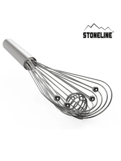 Stoneline Koch- & Backutensilien<Edelstahl-Schneebesen - (L)30,5 cm