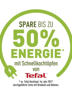 Tefal Kochgeschirr<Edelstahl-Schnellkochtopf "Secure trendy" - 6 l
