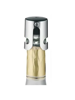 WMF Gedeckter Tisch<Edelstahl-Sektflaschen-Verschluss ''Clever&More'' - (H)5 x Ø 4 cm
