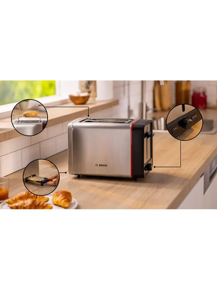 Bosch Kleingeräte Küchenelektronik<Edelstahl-Toaster "Kompakt MyMoment"