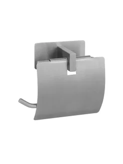 Wenko Badaccessoires<Edelstahl-Toilettenpapierhalter "Genova" - (B)14 x (H)11,4 x (T)6,2 cm