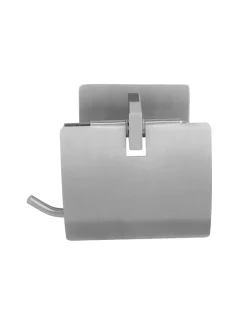 Wenko Badaccessoires<Edelstahl-Toilettenpapierhalter "Genova" - (B)14 x (H)11,4 x (T)6,2 cm