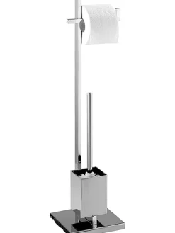 Wenko Badaccessoires<Edelstahl-WC-Garnitur "Quadro" - (H)72,5 cm
