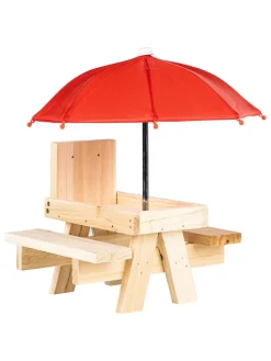 Garden Hero Pflanzen & Zubehör<Eichhörnchen-Futterstation in Natur - (B)18 x (H)21,2 x (T)17,2 cm