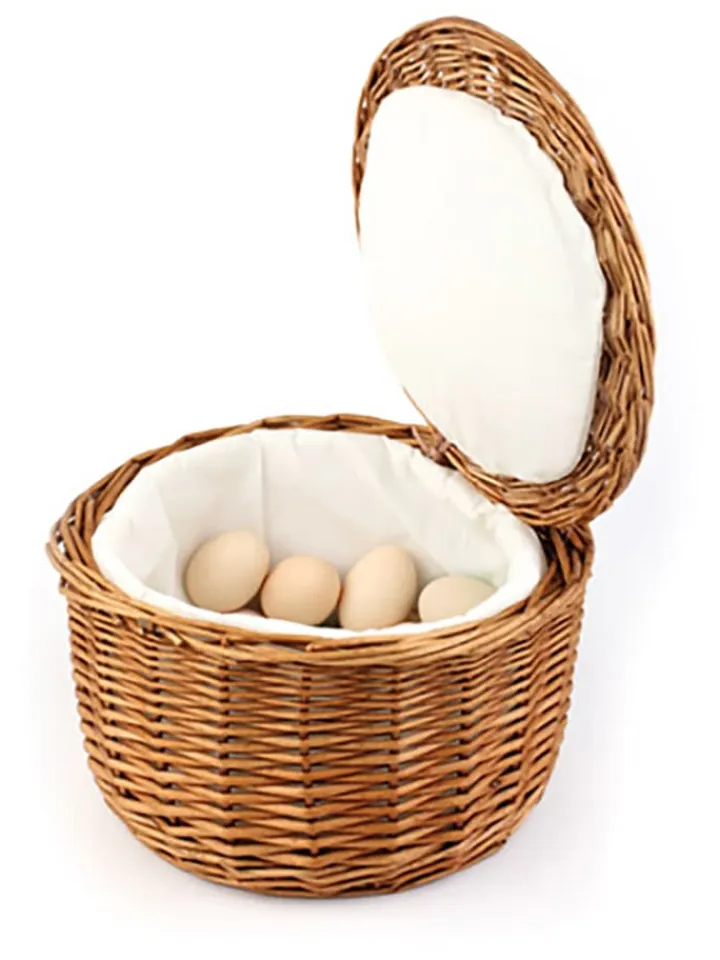 APS Kisten & Körbe<Eierkorb "Profiline" in Hellbraun - (H)17 x Ø 26 cm