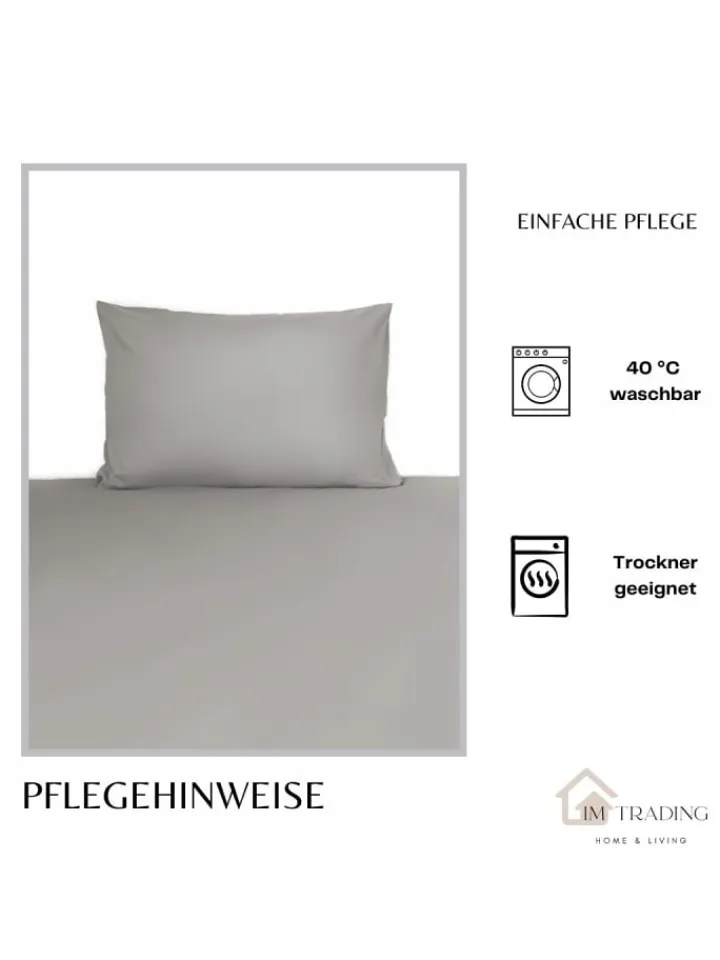 COFI 1453 Bettwäsche & Bettwaren<Einfarbige Bettwäsche 100% Baumwolle in Dunkelblau