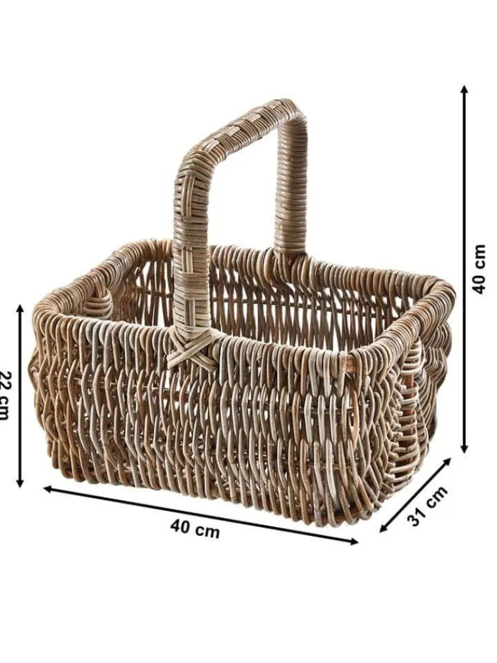 kobolo Einkaufstaschen & -Trolleys<Einkaufskorb ETTA25 in Braun