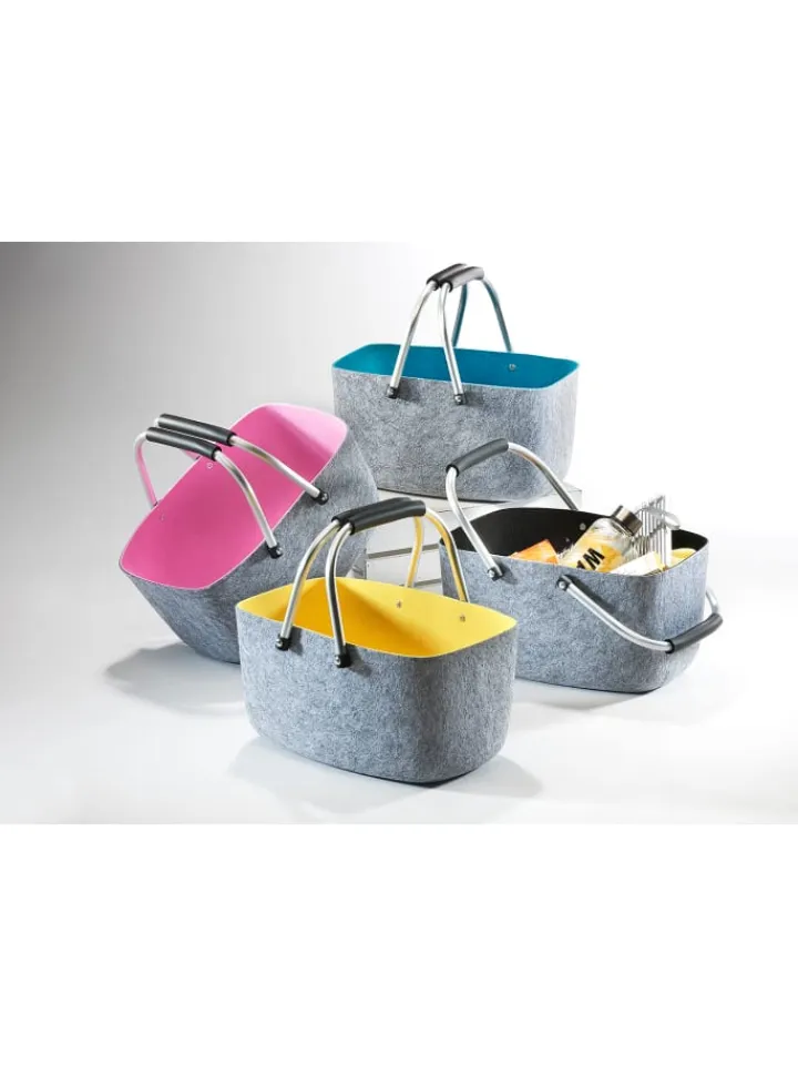 kobolo Einkaufstaschen & -Trolleys<Einkaufskorb KLAPPBLACK36 in Grau