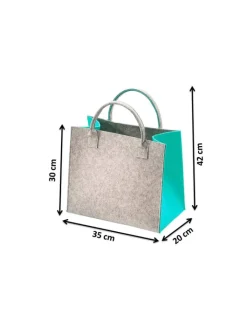 kobolo Einkaufstaschen & -Trolleys<Einkaufstasche AQUAFELTBAG in Grau