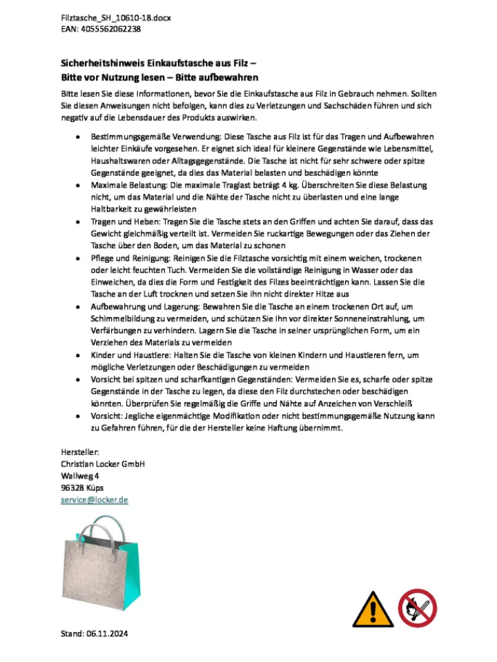 kobolo Einkaufstaschen & -Trolleys<Einkaufstasche AQUAFELTBAG in Grau