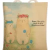 Mr. & Mrs. Panda Einkaufstaschen & -Trolleys<Einkaufstasche Bären mit Blumenkranz Design mit... in Weiß
