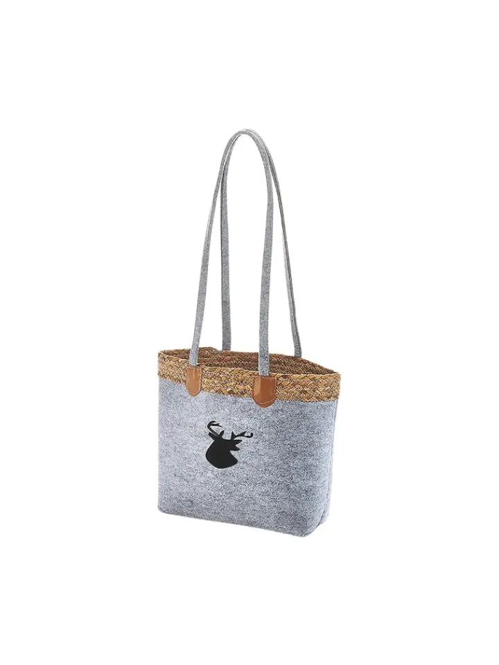 kobolo Einkaufstaschen & -Trolleys<Einkaufstasche GREYDEERBAG in Grau