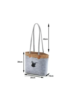 kobolo Einkaufstaschen & -Trolleys<Einkaufstasche GREYDEERBAG in Grau