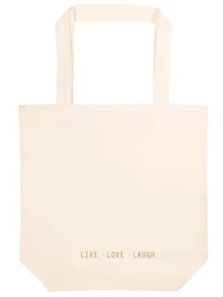 moses. Einkaufstaschen & -Trolleys<Einkaufstasche "Omm for you" in Creme - (B)37 x (H)38 x (T)13 cm