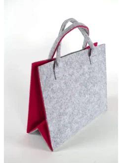 kobolo Einkaufstaschen & -Trolleys<Einkaufstasche PINKFELTBAG in Grau