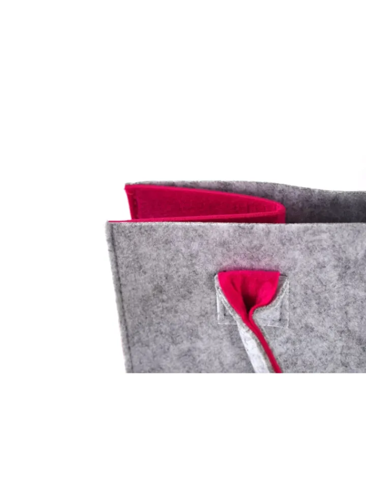kobolo Einkaufstaschen & -Trolleys<Einkaufstasche PINKFELTBAG in Grau
