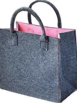 kobolo Einkaufstaschen & -Trolleys<Einkaufstasche PINKFELTSHOP in Grau