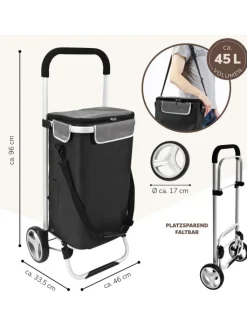 bremermann Einkaufstaschen & -Trolleys<Einkaufstrolley ca. 45 x 96 x 33,5 cm (B/H/T)