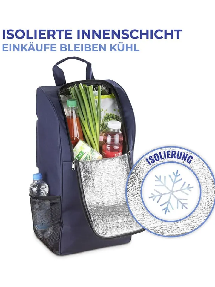 Wenko Einkaufstaschen & -Trolleys<Einkaufstrolley in Dunkelblau - (B)58 x (H)103 x (T)39 cm