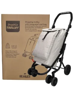 Beagles Einkaufstaschen & -Trolleys<Einkaufstrolley in Grau - (B)60 x (H)113 x (T)40 cm