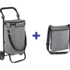 Wenko Weitere Haushaltshelfer<Einkaufstrolley in Grau - (B)45 x (H)95 x (T)28 cm