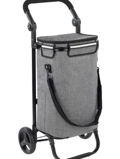 Wenko Weitere Haushaltshelfer<Einkaufstrolley in Grau - (B)45 x (H)95 x (T)28 cm