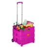 relaxdays Einkaufstaschen & -Trolleys<Einkaufstrolley in Pink
