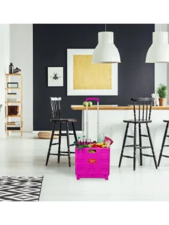 relaxdays Einkaufstaschen & -Trolleys<Einkaufstrolley in Pink