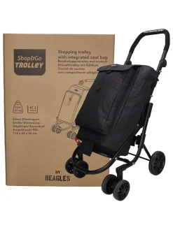 Beagles Einkaufstaschen & -Trolleys<Einkaufstrolley in Schwarz - (B)60 x (H)113 x (T)40 cm