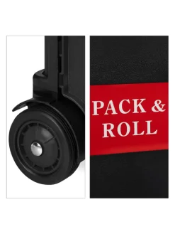relaxdays Einkaufstaschen & -Trolleys<Einkaufstrolley in Schwarz - Tragkraft: 35 kg