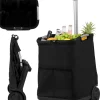 COSTWAY Einkaufstaschen & -Trolleys<Einkaufstrolley klappbar 50 L in Schwarz