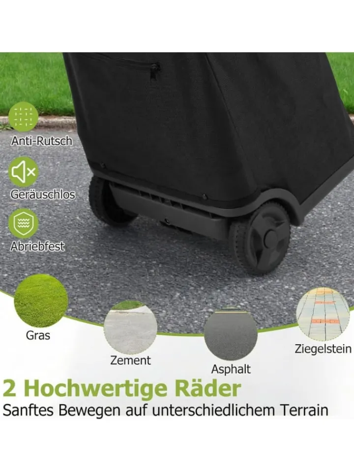 COSTWAY Einkaufstaschen & -Trolleys<Einkaufstrolley klappbar 50 L in Schwarz