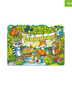 Lutz Mauder Partyzubehör & -Dekoration<Einladungs-Set "Waldtiere" in Grün