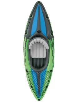 Intex Gartenspielzeug<Ein-Personen-Kajak in Blau/ Grün - (B)274 x (H)33 x (T)76 cm