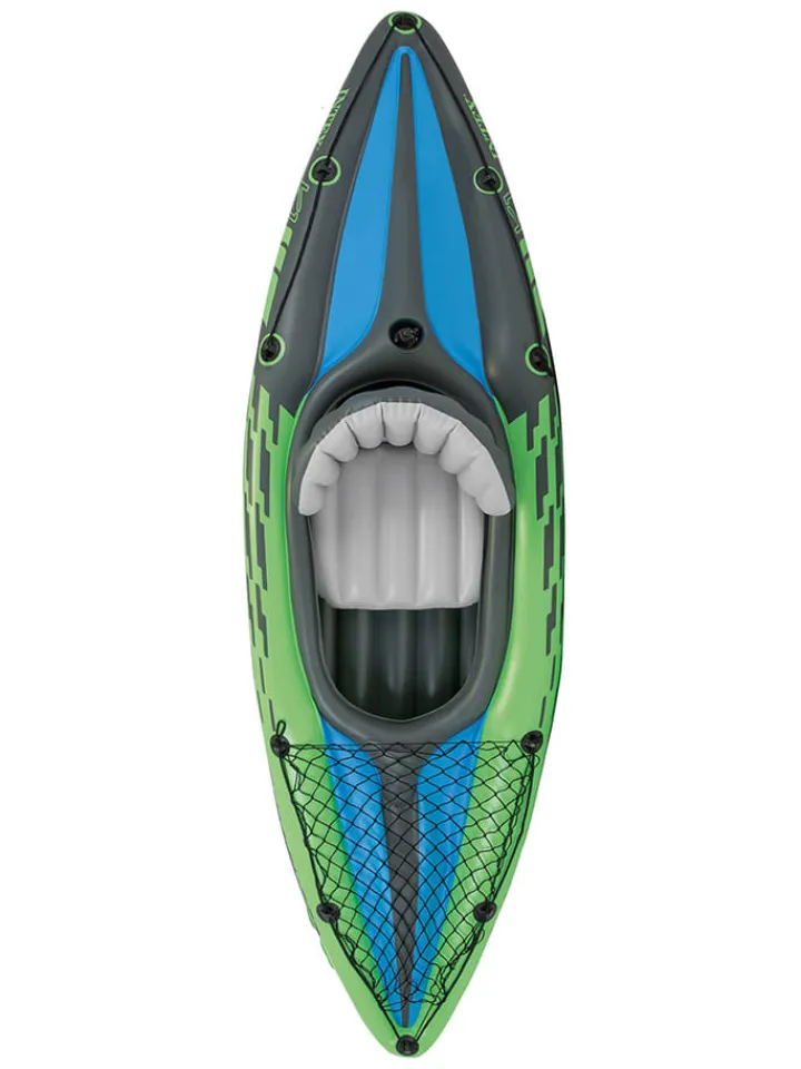 Intex Gartenspielzeug<Ein-Personen-Kajak in Blau/ Grün - (B)274 x (H)33 x (T)76 cm