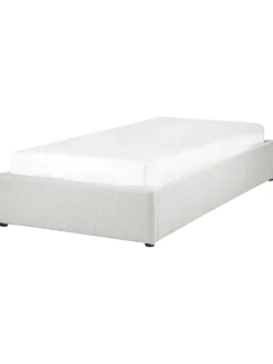 Beliani Betten & Matratzen<Einzelbett DINAN in Grau - (W) 97 x (H) 31 x (L) 214 cm