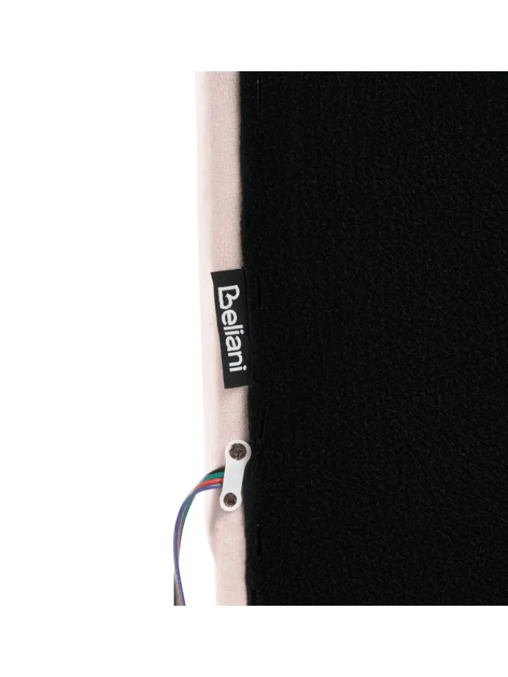 Beliani Betten & Matratzen<Einzelbett RUBIAN in Rosa/Schwarz - (W) 103 x (H) 115 x (L) 209 cm