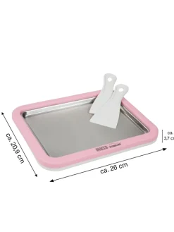 Stoneline Koch- & Backutensilien<Eisplatte für Hausgemachte Eiscreme Speiseeis in Rosa