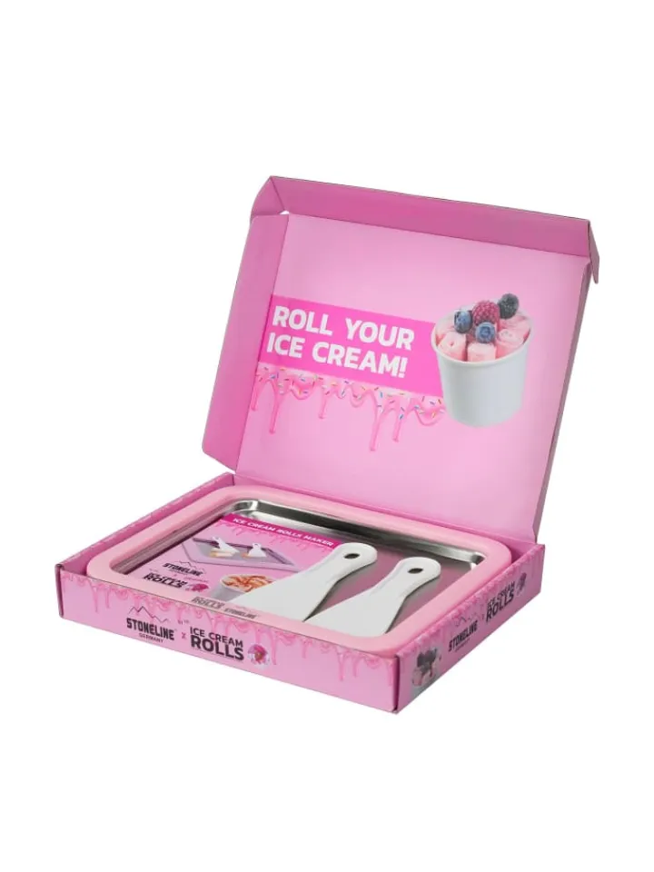 Stoneline Koch- & Backutensilien<Eisplatte für Hausgemachte Eiscreme Speiseeis in Rosa