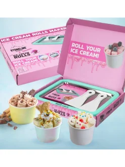 Stoneline Koch- & Backutensilien<Eisplatte für Hausgemachte Eiscreme Speiseeis in Rosa