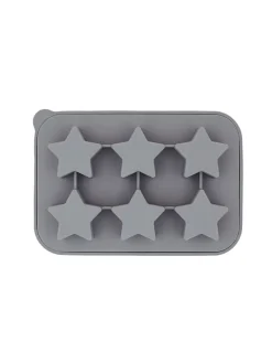 Eulenschnitt Koch- & Backutensilien<Eiswürfelform "Sterne" in Grau - (B)17 x (H)12 x (T)5 cm