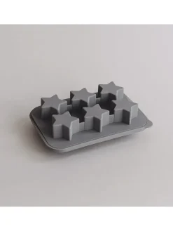 Eulenschnitt Koch- & Backutensilien<Eiswürfelform "Sterne" in Grau - (B)17 x (H)12 x (T)5 cm