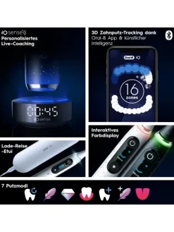 Oral-B Zahn & Mundpflege<Elektr. Zahnbürste "iO10 + LadeReiseetui" +12 Aufsteckbürsten "Sanfte Reinigung"