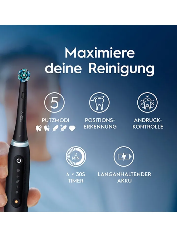 Oral-B Technik|Zahn & Mundpflege<Elektr. Zahnbürste "iO Series 5" in Schwarz