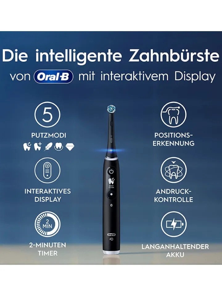 Oral-B Technik|Zahn & Mundpflege<Elektr. Zahnbürste "iO Series 6" in Schwarz