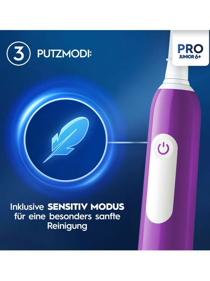 Oral-B Technik|Zahn & Mundpflege<Elektr. Zahnbürste "Junior Base" in Lila