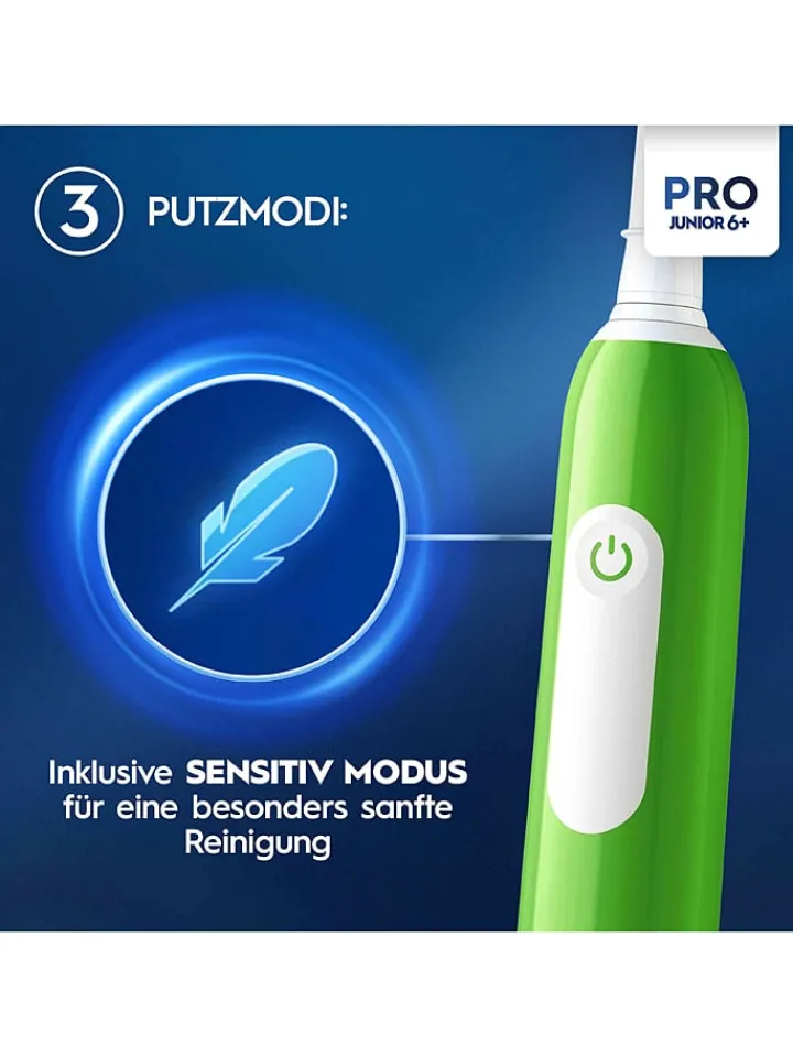 Oral-B Technik|Zahn & Mundpflege<Elektr. Zahnbürste "Junior Base" in Grün