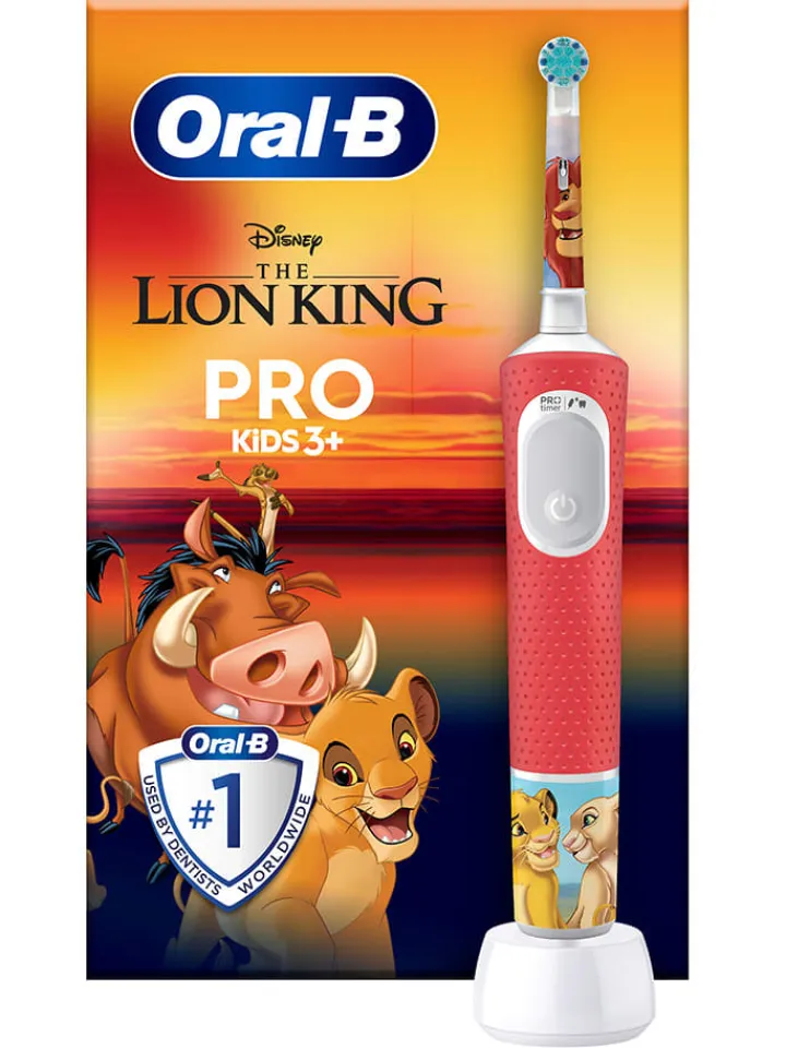 Oral-B Technik|Zahn & Mundpflege<Elektr. Zahnbürste "Vitality Pro 103 König der Löwen" in Rot