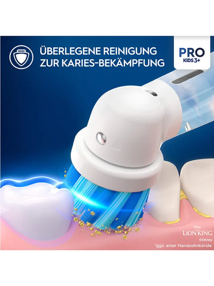 Oral-B Technik|Zahn & Mundpflege<Elektr. Zahnbürste "Vitality Pro 103 König der Löwen" in Rot